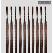 Dark coffee brown 20 inch straight micro rings remy hair extensions