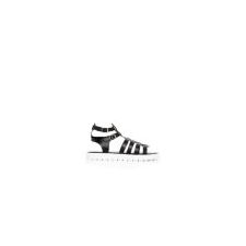 Black (Black) Monochrome Chunky Leather Gladiator Sandals | 306769101 | New Look